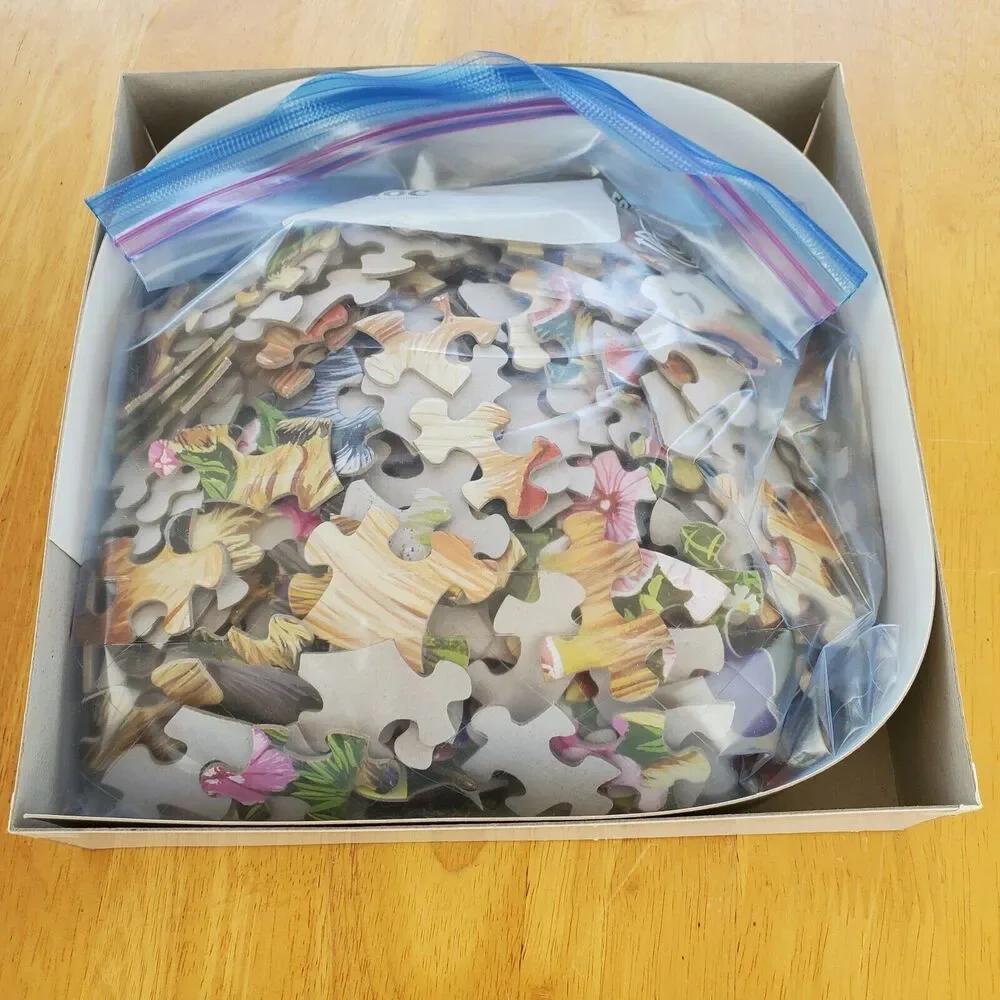 Bits And Pieces Puzzle A Yard Full Of Yorkies 300 Pc Complete Large Format